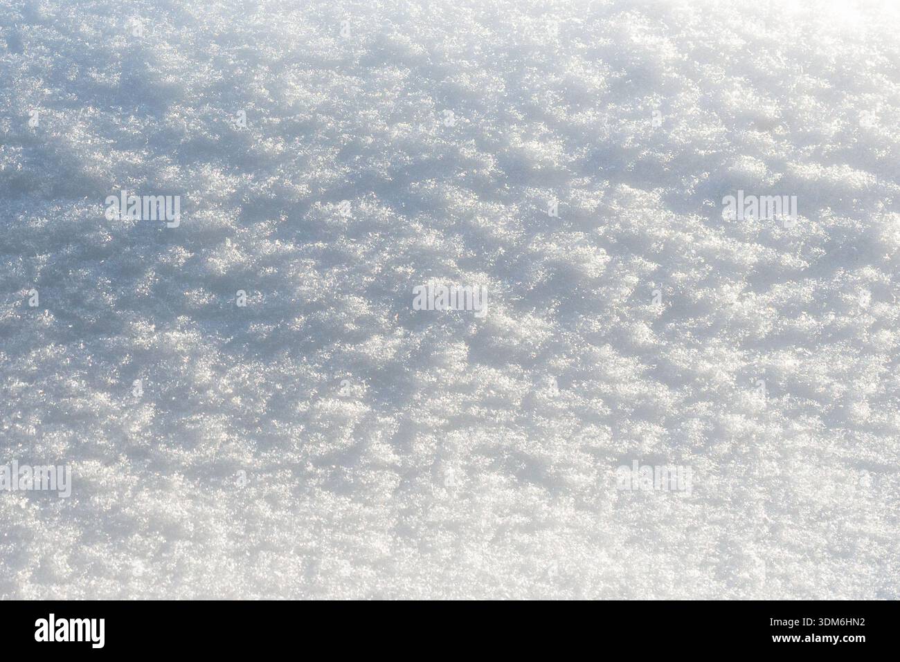Winter Schneemuster Textur Hintergrund. Modellerstellung, Kopierbereich. Stockfoto