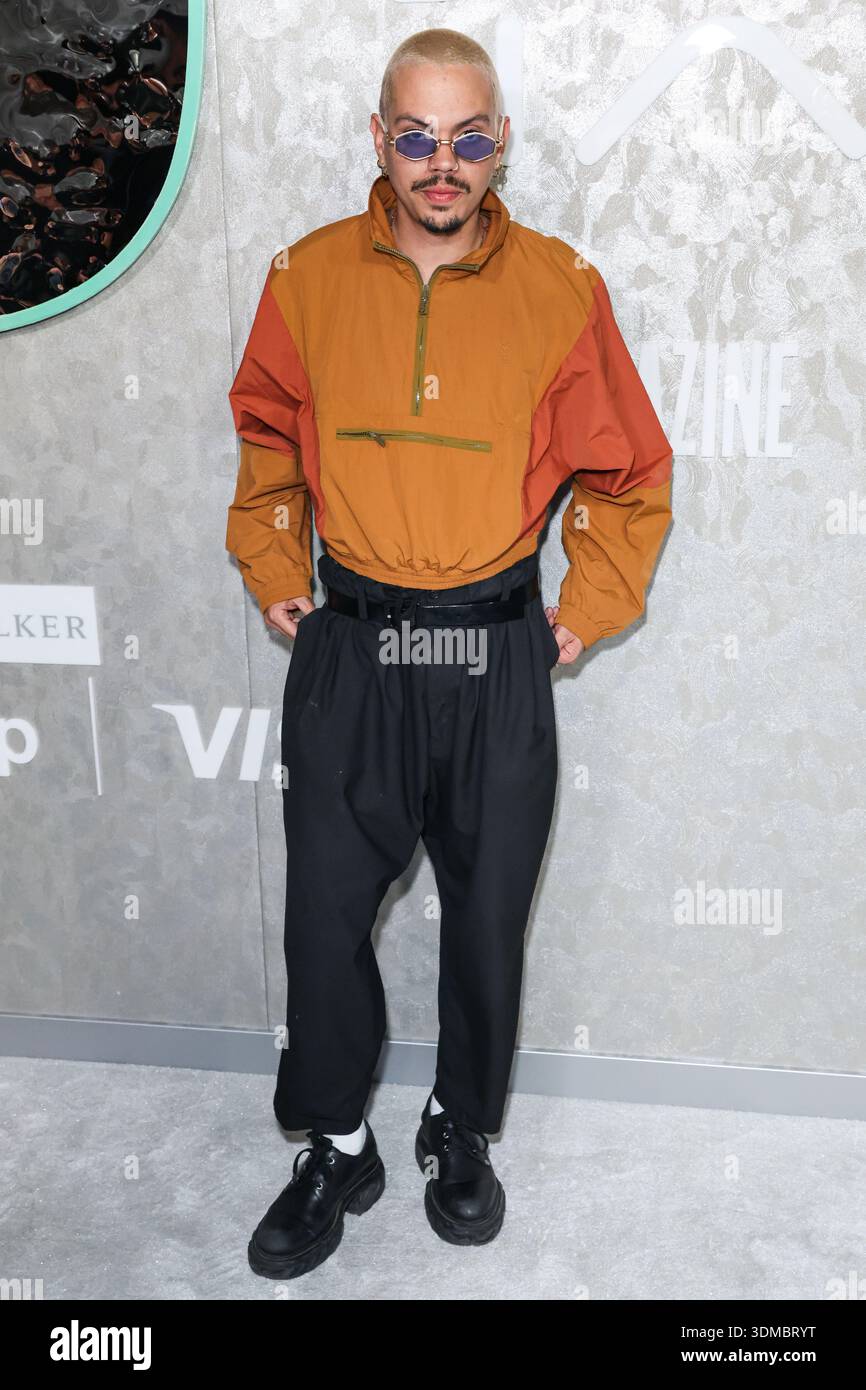 HOLLYWOOD, LOS ANGELES, KALIFORNIEN, USA - 29. JANUAR: Evan Ross kommt auf der Warner Music Group Grammy Awards Party 2026 (68. Jährliche Grammy Awards), die am 29. Januar 2026 am 6400 Sunset Boulevard in Hollywood, Los Angeles, Kalifornien, USA stattfindet. (Foto: Xavier Collin/Image Press Agency) Stockfoto