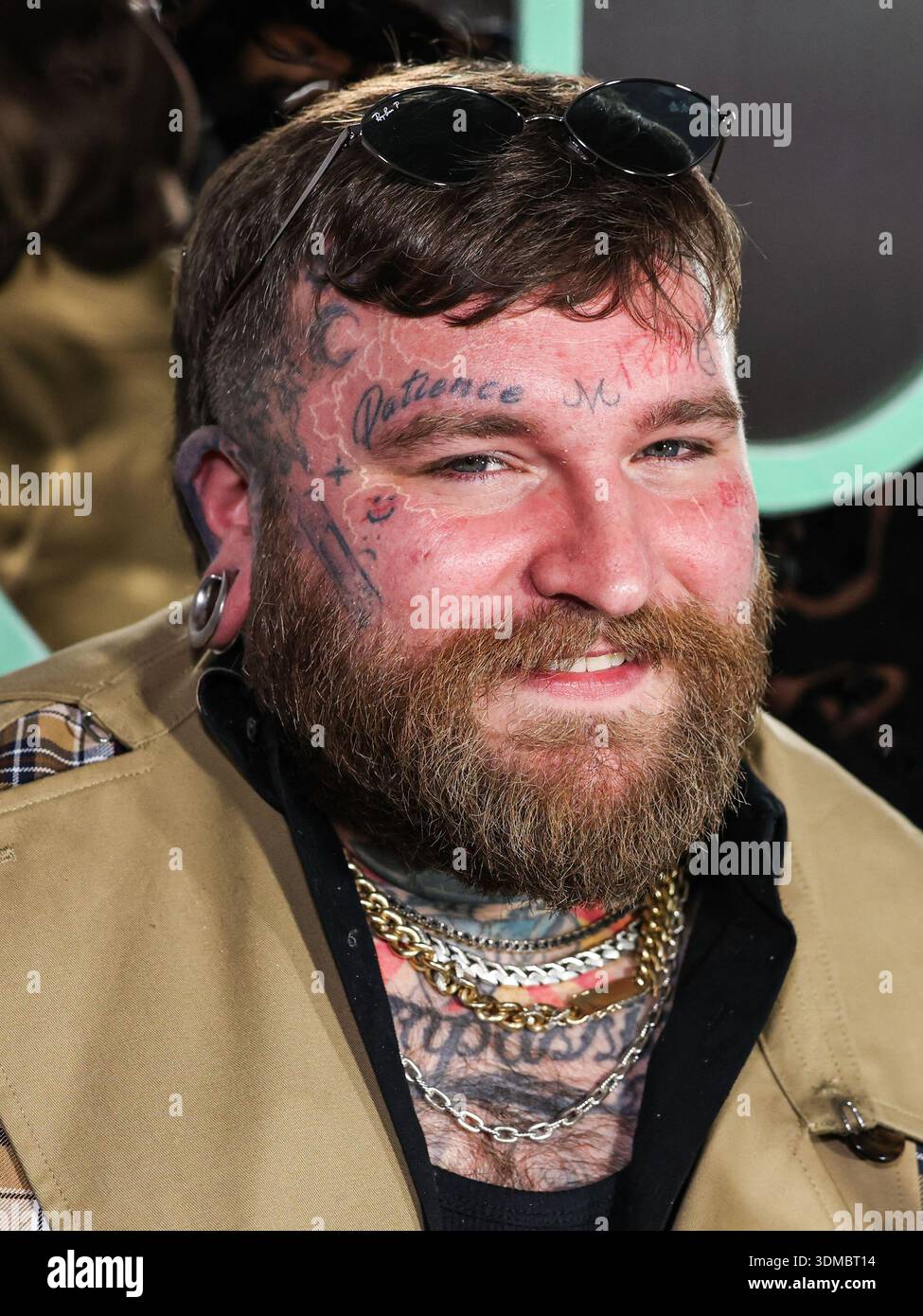 HOLLYWOOD, LOS ANGELES, KALIFORNIEN, USA - 29. JANUAR: Teddy Swims kommt auf der Warner Music Group Grammy Awards Party 2026 (68. Jährliche Grammy Awards) an, die am 29. Januar 2026 am 6400 Sunset Boulevard in Hollywood, Los Angeles, Kalifornien, USA stattfindet. (Foto: Xavier Collin/Image Press Agency) Stockfoto