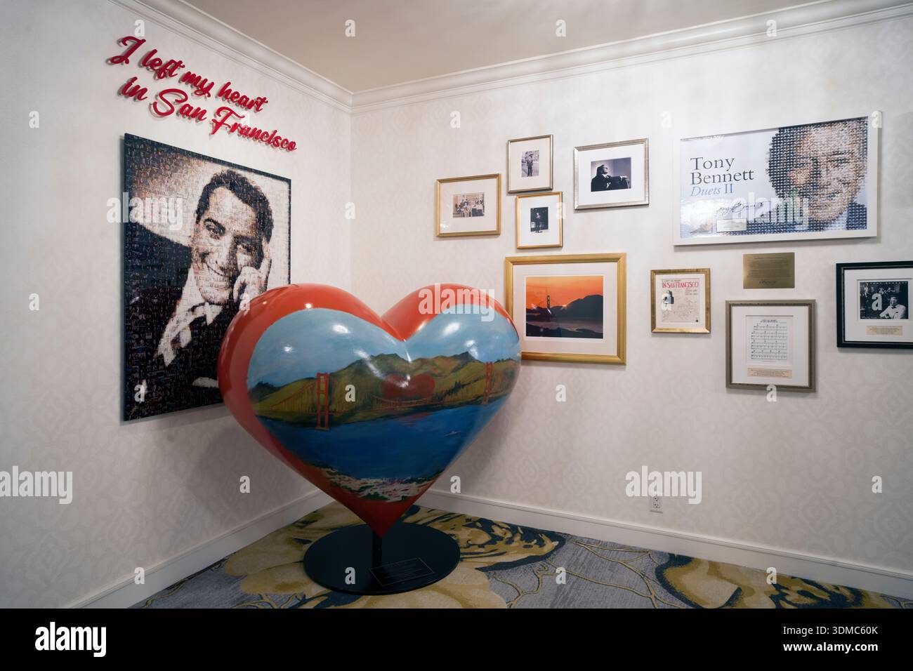 Tony Bennett debütierte hier seinen Song I Left My Heart in San Francisco, Fairmont San Francisco San Francisco, Kalifornien, USA. Stockfoto