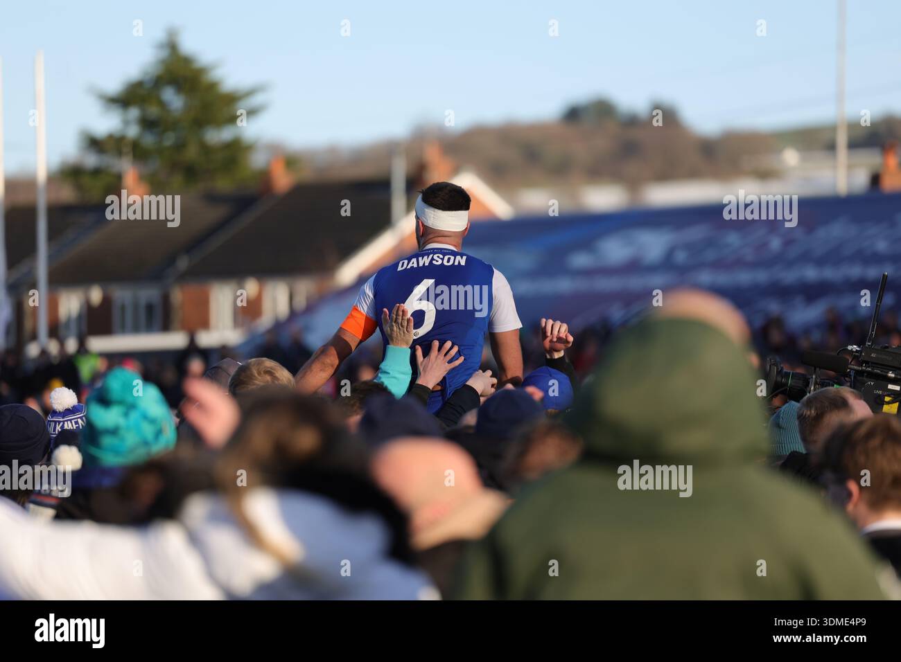 Macclesfield, Großbritannien. 10. Januar 2026 Paul Dawson – Macclesfield besiegte Crystal Palace in der dritten Runde des FA Cups. Peter Simmons / Alamy Stockfoto