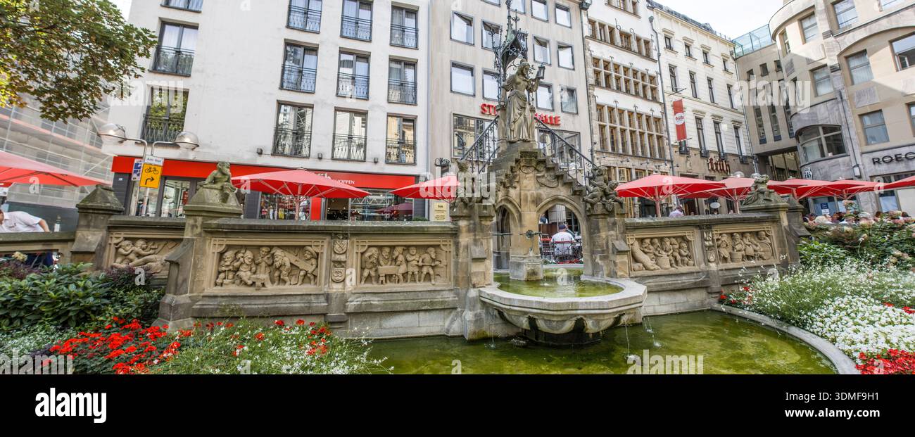 Köln Heinzelmännchenbrunnen, Nordrhein-Westfalen, Deutschland, Köln Stockfoto