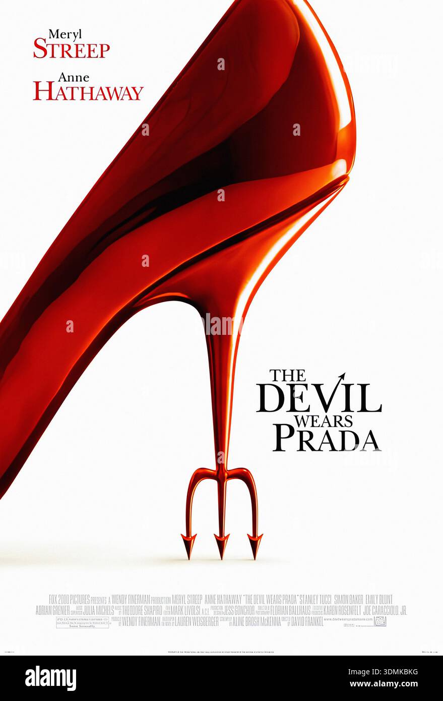 IL Diavolo veste Prada Original-Filmposter Stockfoto