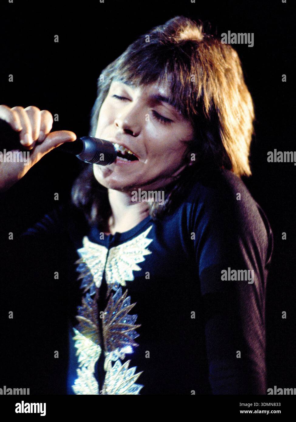 Amerikanisches Teenager-Idol David Cassidy tritt im Wembley Empire Pool in London auf, März 1973 Stockfoto