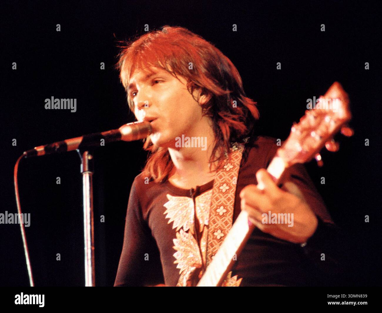 Amerikanisches Teenager-Idol David Cassidy tritt im Wembley Empire Pool in London auf, März 1973 Stockfoto