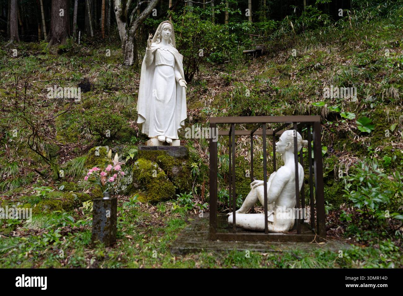 Otometoge St. Mary's Chapel, Tsuwano, Shimane - Gefängnis und Ort der gemarterten Christen aus Nagasaki Stockfoto