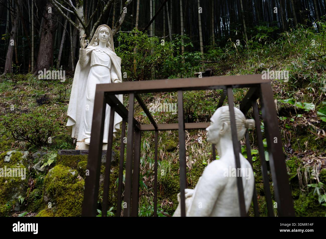 Otometoge St. Mary's Chapel, Tsuwano, Shimane - Gefängnis und Ort der gemarterten Christen aus Nagasaki Stockfoto