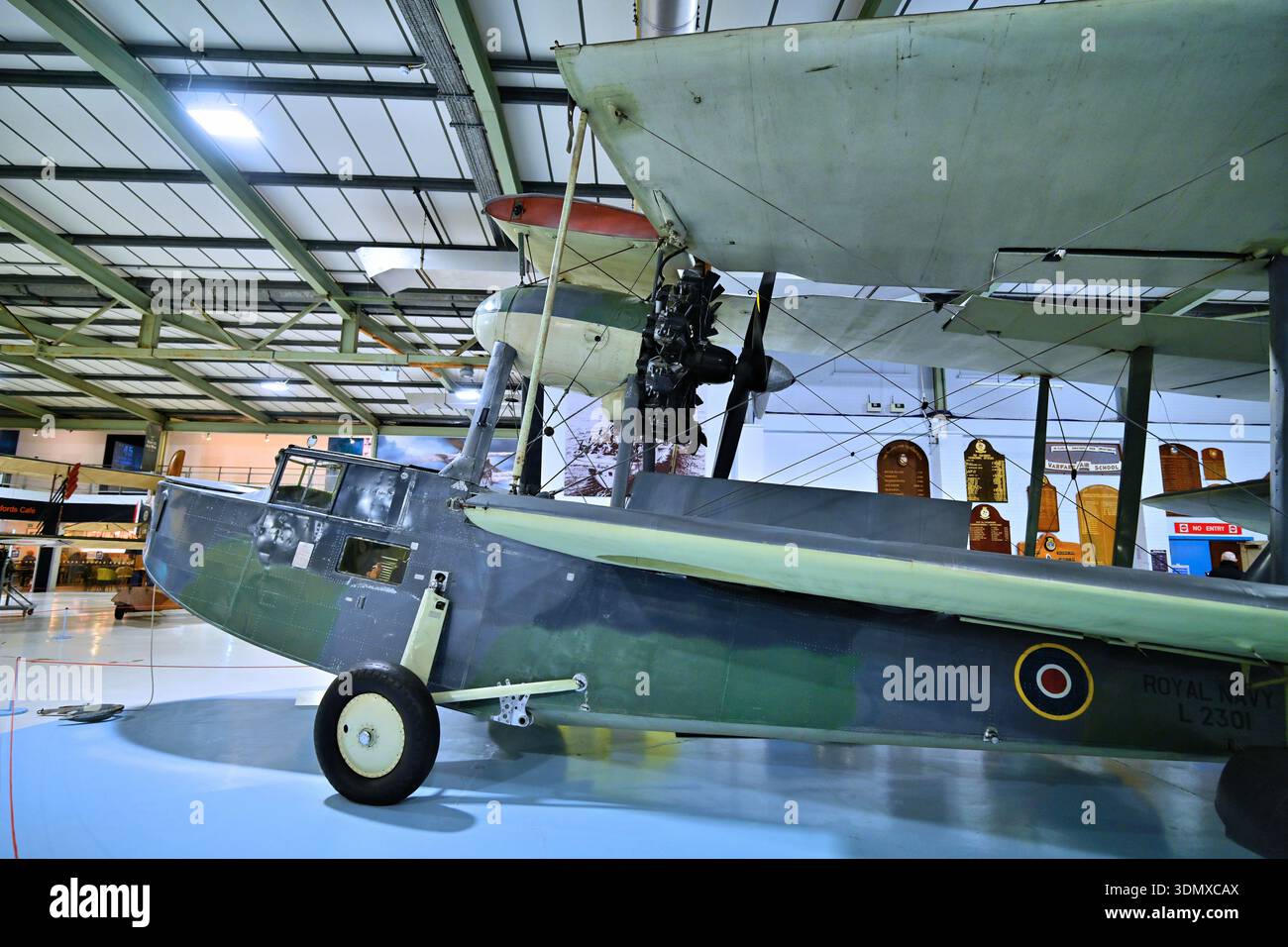 RNAS Yeovil Museum Supermarine Walrus Rettungsboot während des Zweiten Weltkriegs Stockfoto