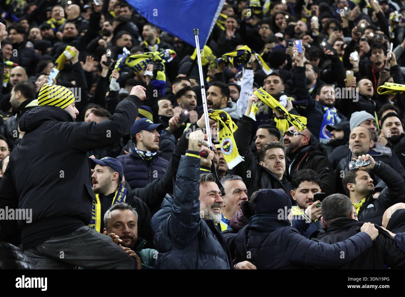 Bukarest, Rumänien, 29. Januar 2026, das Fußballspiel der UEFA Europa League zwischen FCSB und Fenerbahce, schreibt Angelescu Dimitrie zu. Stockfoto