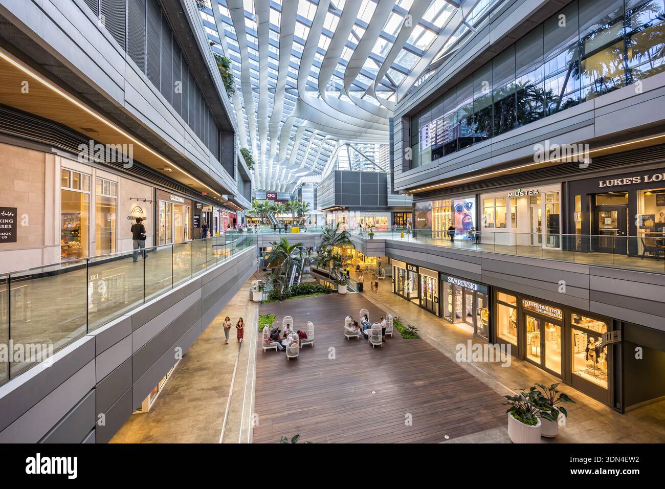 Miami, USA - 3. November 2025: Miami Brickell City Centre modernes Einkaufszentrum in Miami, USA. Stockfoto
