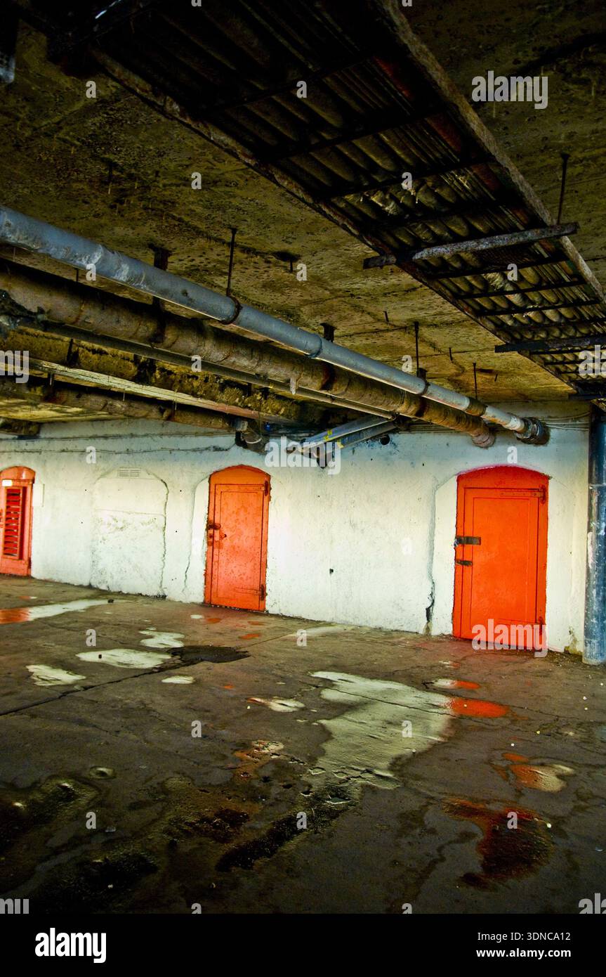 Rote Türen Stockfoto