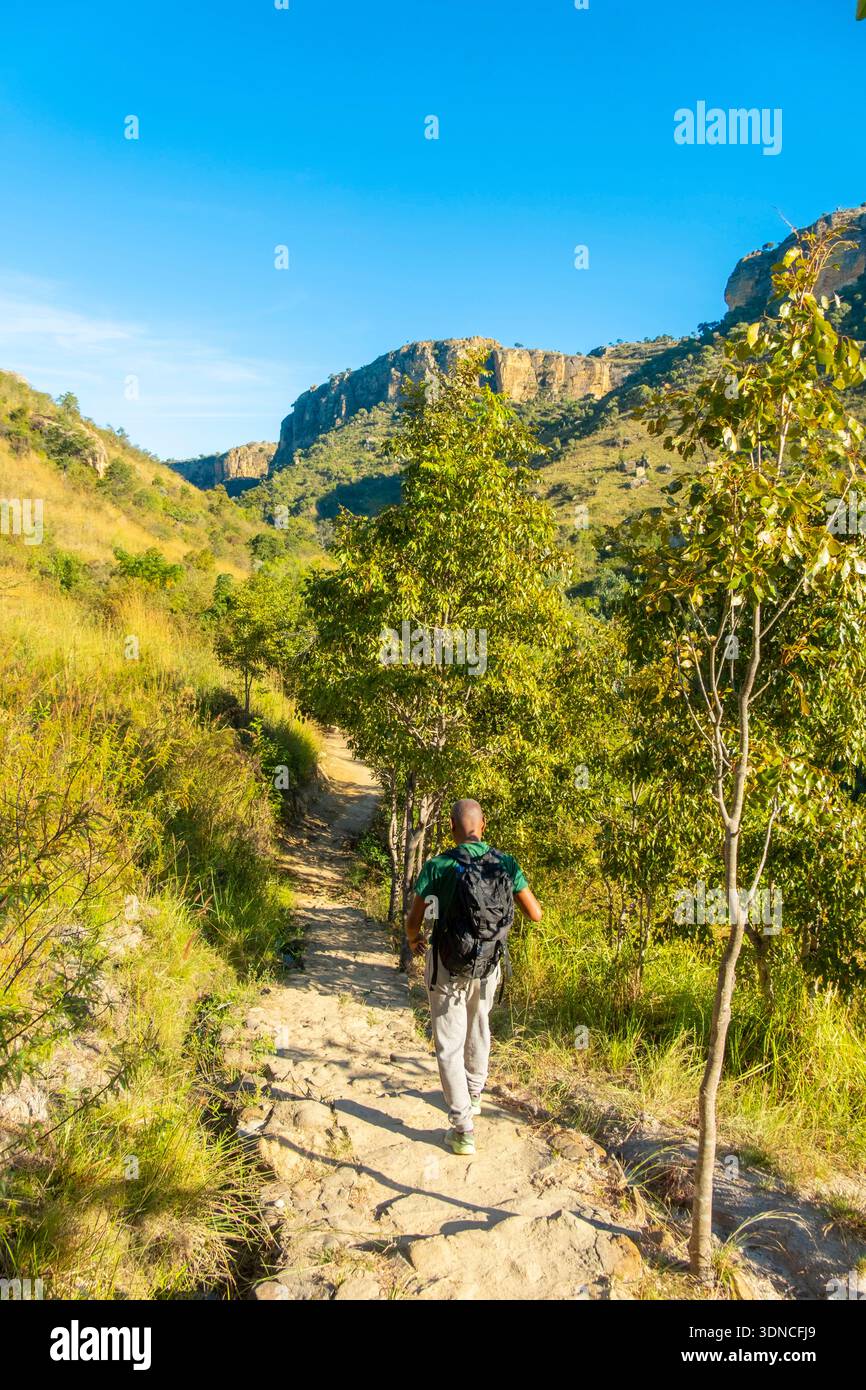 Madagaskar, Region Ihorombe, Ranohira, Isalo Nationalpark Stockfoto