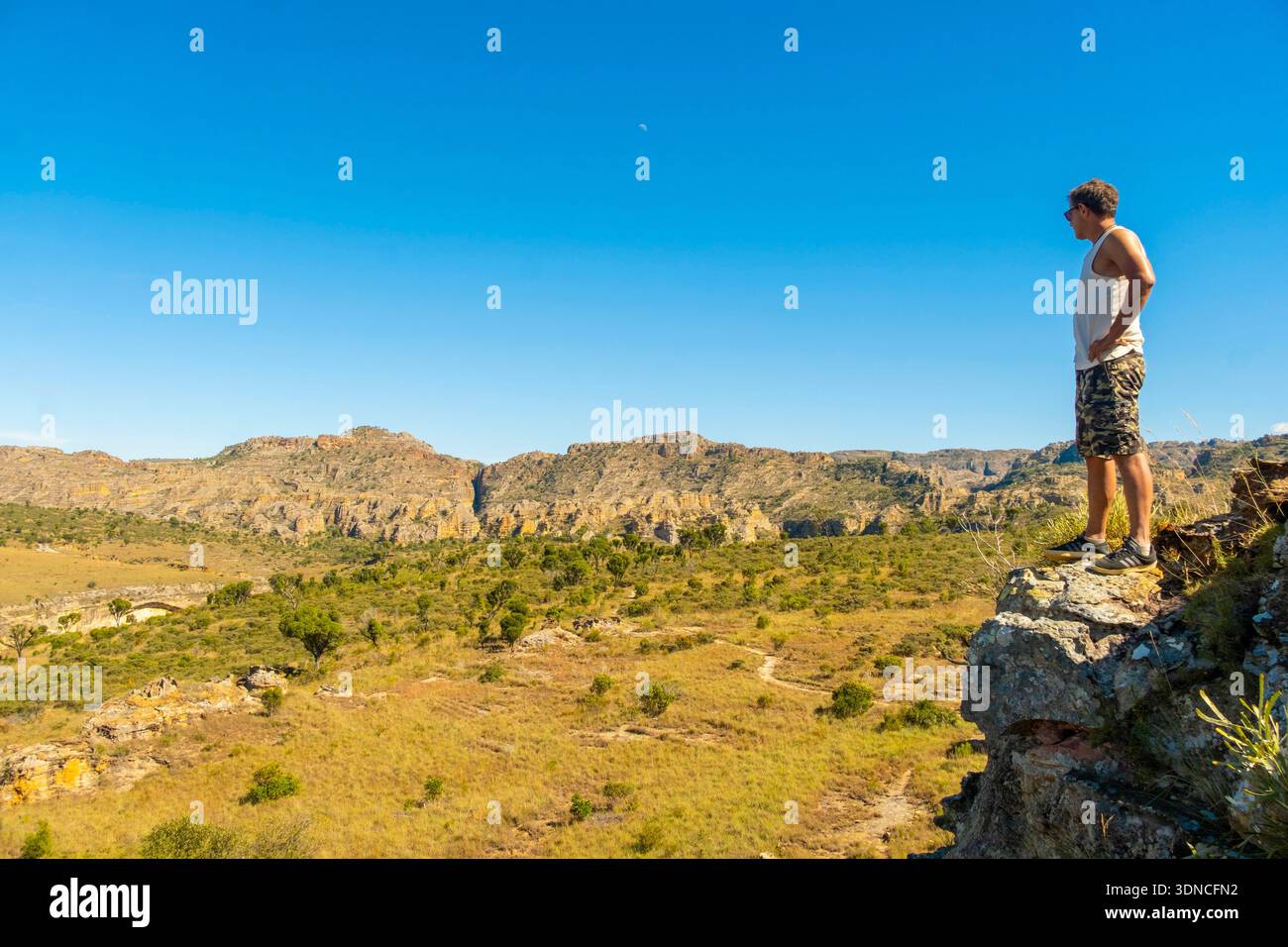 Madagaskar, Region Ihorombe, Ranohira, Isalo Nationalpark Stockfoto