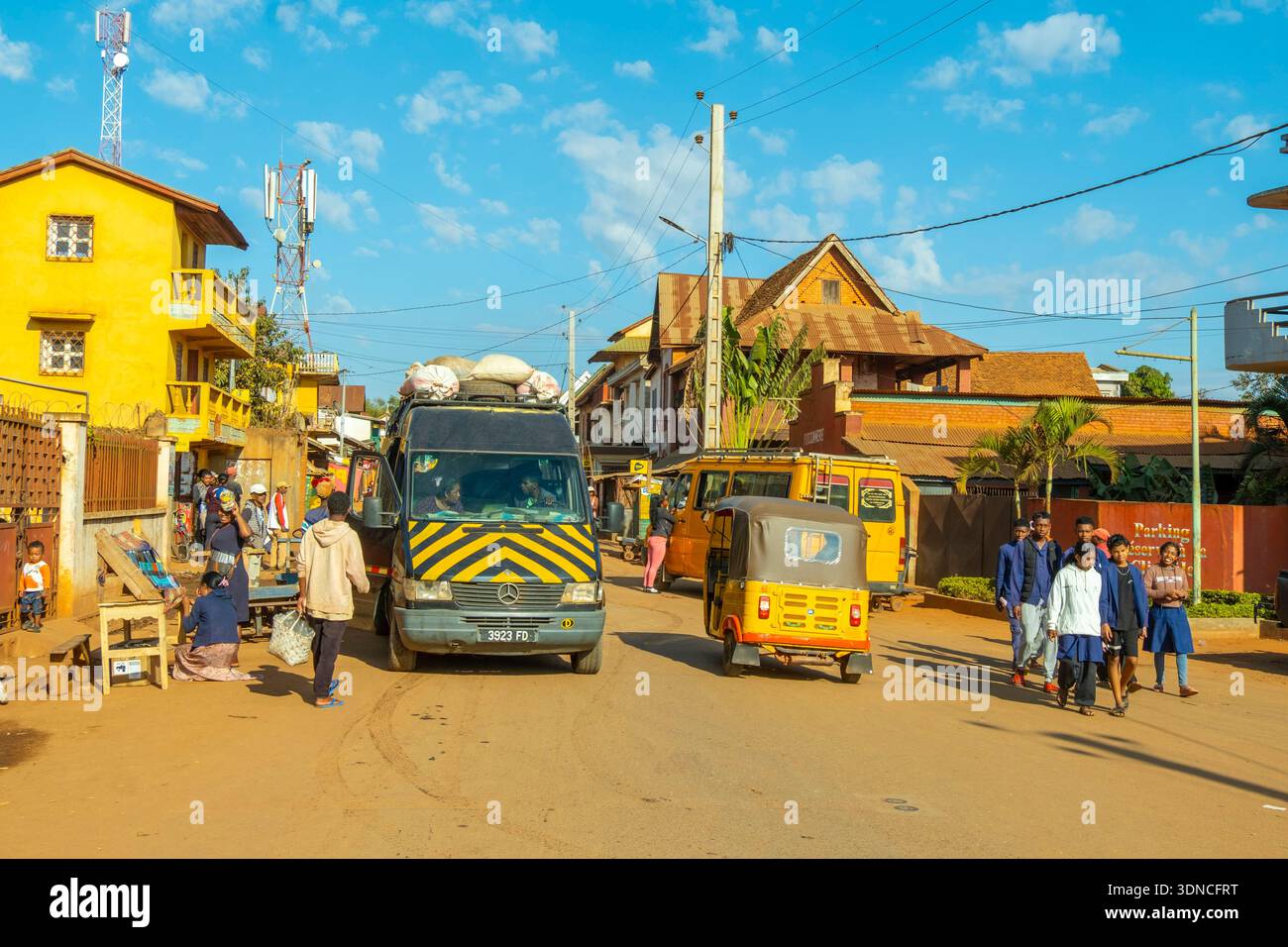 Madagaskar, Region Haute Matsiatra, Betsileo Country, National Road 7 oder RN7, Ambalavao Stockfoto