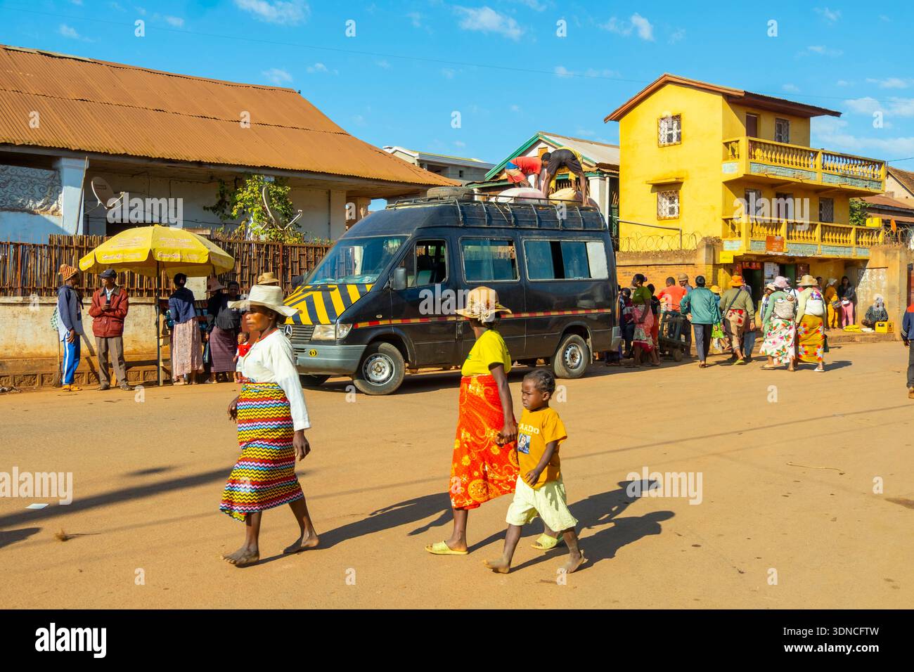 Madagaskar, Region Haute Matsiatra, Betsileo Country, National Road 7 oder RN7, Ambalavao Stockfoto