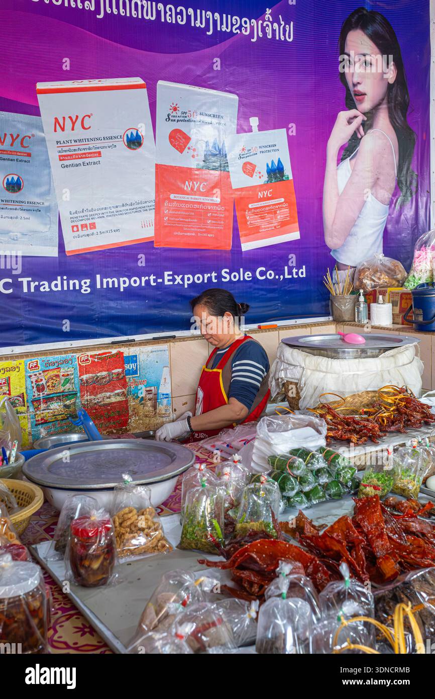 Laos, Savannakhet, der große Savanxay Markt Stockfoto