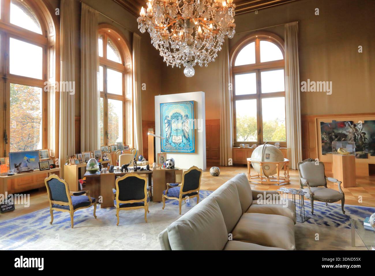 Frankreich, Paris, Rathaus, Büro des Bürgermeisters von Paris Stockfoto