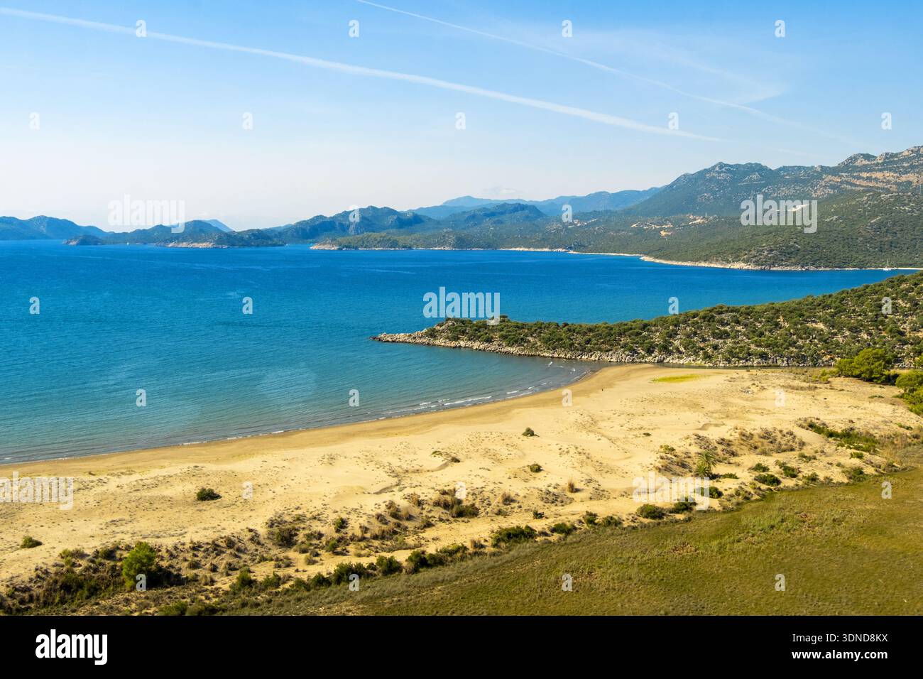 Türkei, Mittelmeerraum, Türkisküste, Lycia, Provinz Antalya, in der Nähe von Demre, Çayağzı Beach Stockfoto