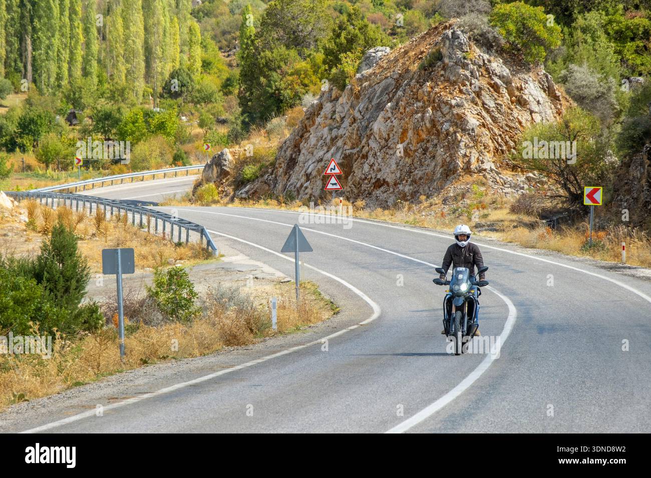 Türkei, Provinz Isparta, See Beyşehir, unterwegs, Radfahrer Stockfoto