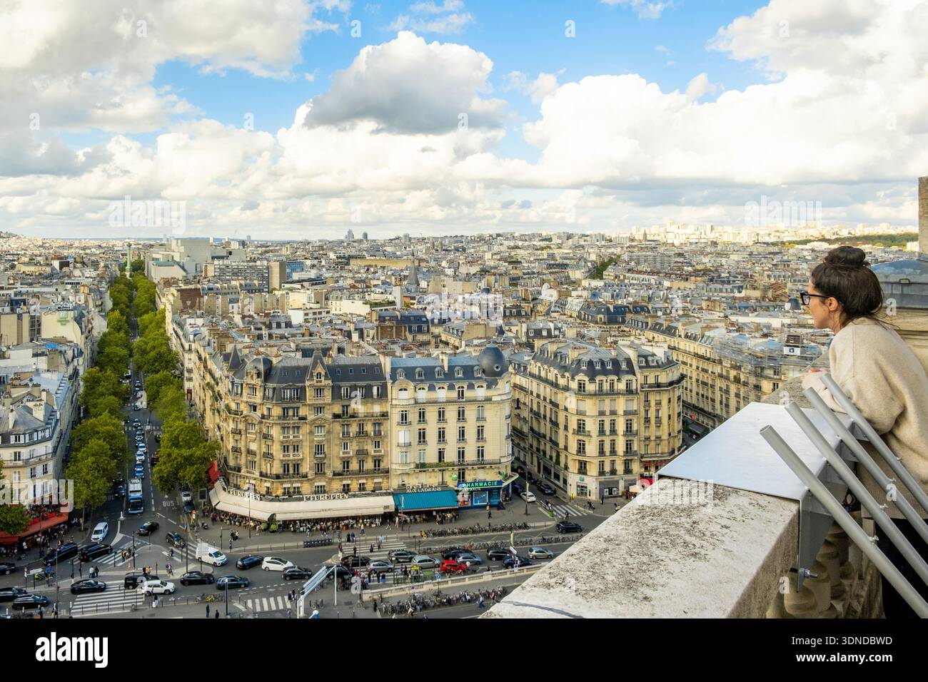 Frankreich, Paris, allgemeiner Blick auf Paris von der Spitze des Uhrenturms, Europäischer Tag des Kulturerbes (EHD) Stockfoto