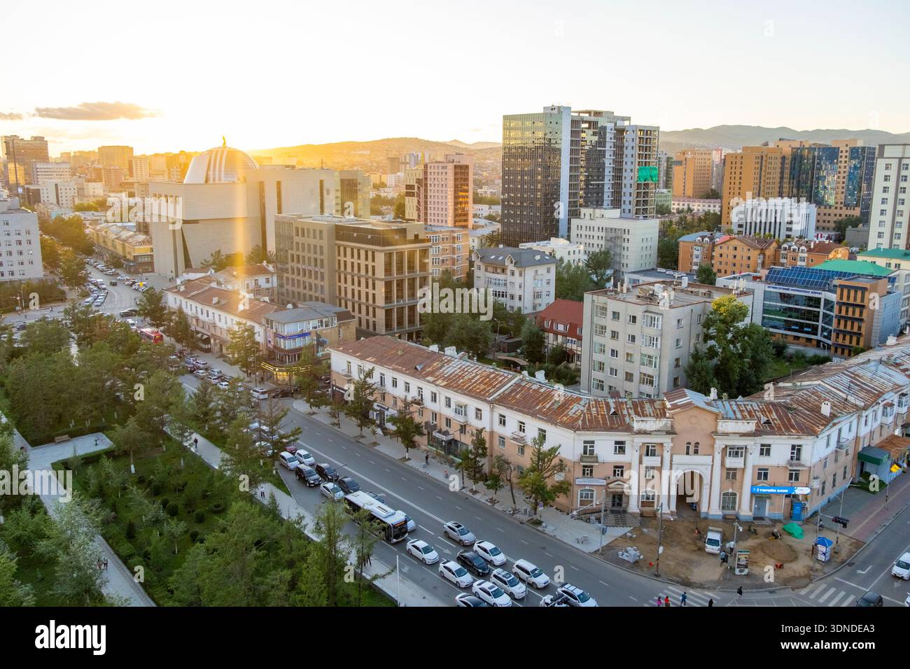 Mongolei, Ulan Bator, Stadtzentrum Stockfoto