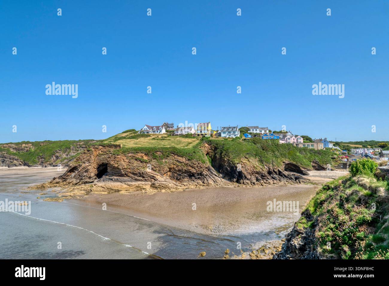 Tenby's North Beach Stockfoto