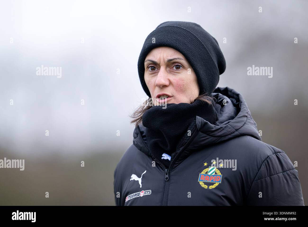 07.02.26, Testmatch, OÖFV-Gelände in Linz / Österreich - LASK vs SK Rapid. Im Rahmen von Katja Gürtler, Cheftrainer der SK Rapids Frauenmannschaft. Foto: Christian Mueller – 20260207 PD29428 Stockfoto