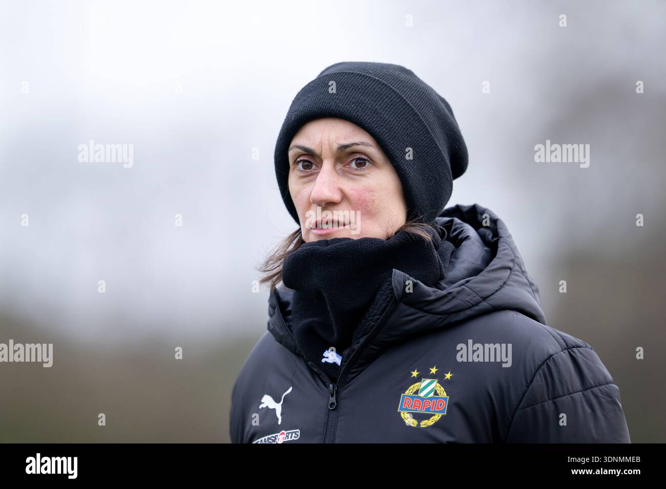 07.02.26, Testmatch, OÖFV-Gelände in Linz / Österreich - LASK vs SK Rapid. Im Rahmen von Katja Gürtler, Cheftrainer der SK Rapids Frauenmannschaft. Foto: Christian Mueller – 20260207 PD29430 Stockfoto