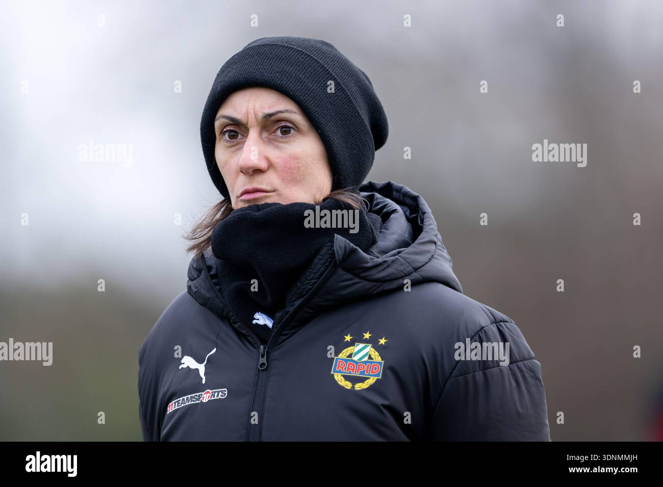 07.02.26, Testmatch, OÖFV-Gelände in Linz / Österreich - LASK vs SK Rapid. Im Rahmen von Katja Gürtler, Cheftrainer der SK Rapids Frauenmannschaft. Foto: Christian Mueller - 20260207 PD29431 Stockfoto