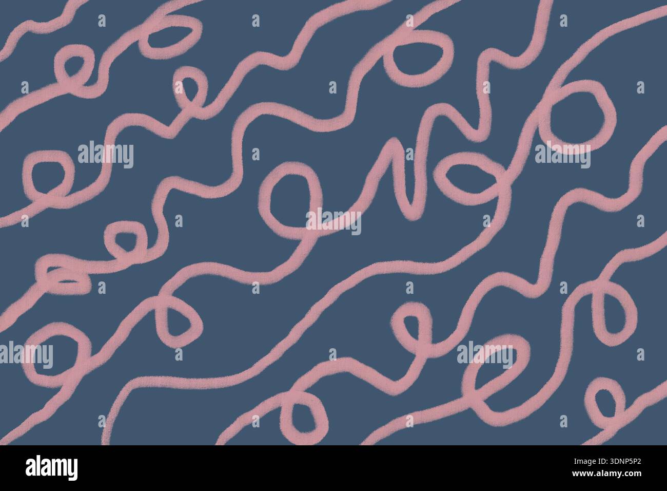 Ein lebendiger abstrakter Hintergrund mit fließenden organischen Formen und einem farbenfrohen Muster. Das Design ist dynamisch und optisch auffällig, perfekt für kreative Zwecke Stockfoto