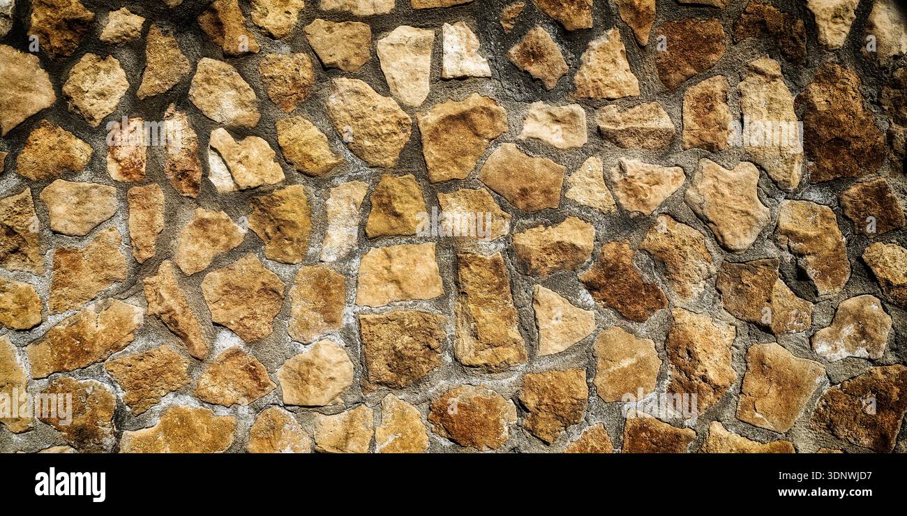 Strukturiertes Hintergrunddesign Mit Natursteinwand Stockfoto