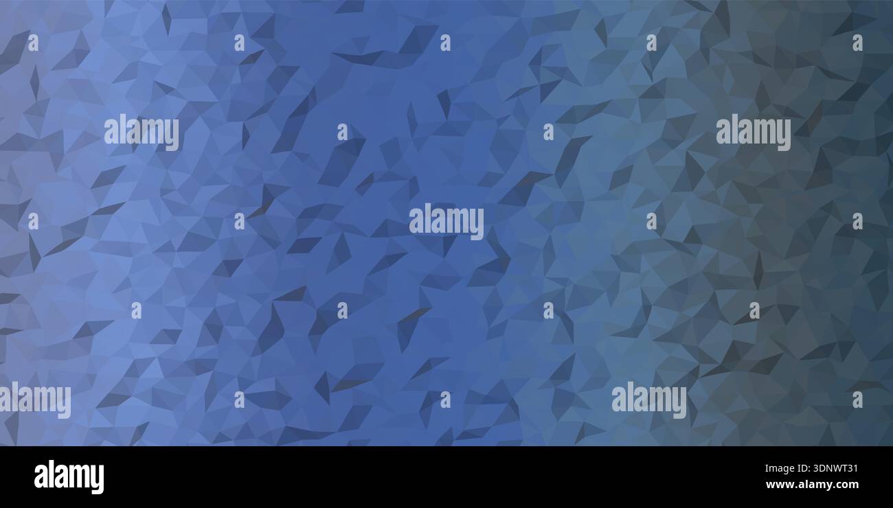 Blaue Low Poly Abstrakte Geometrische Hintergrund Vektor-Illustration, Modernes Polygon Texture Design Stockfoto