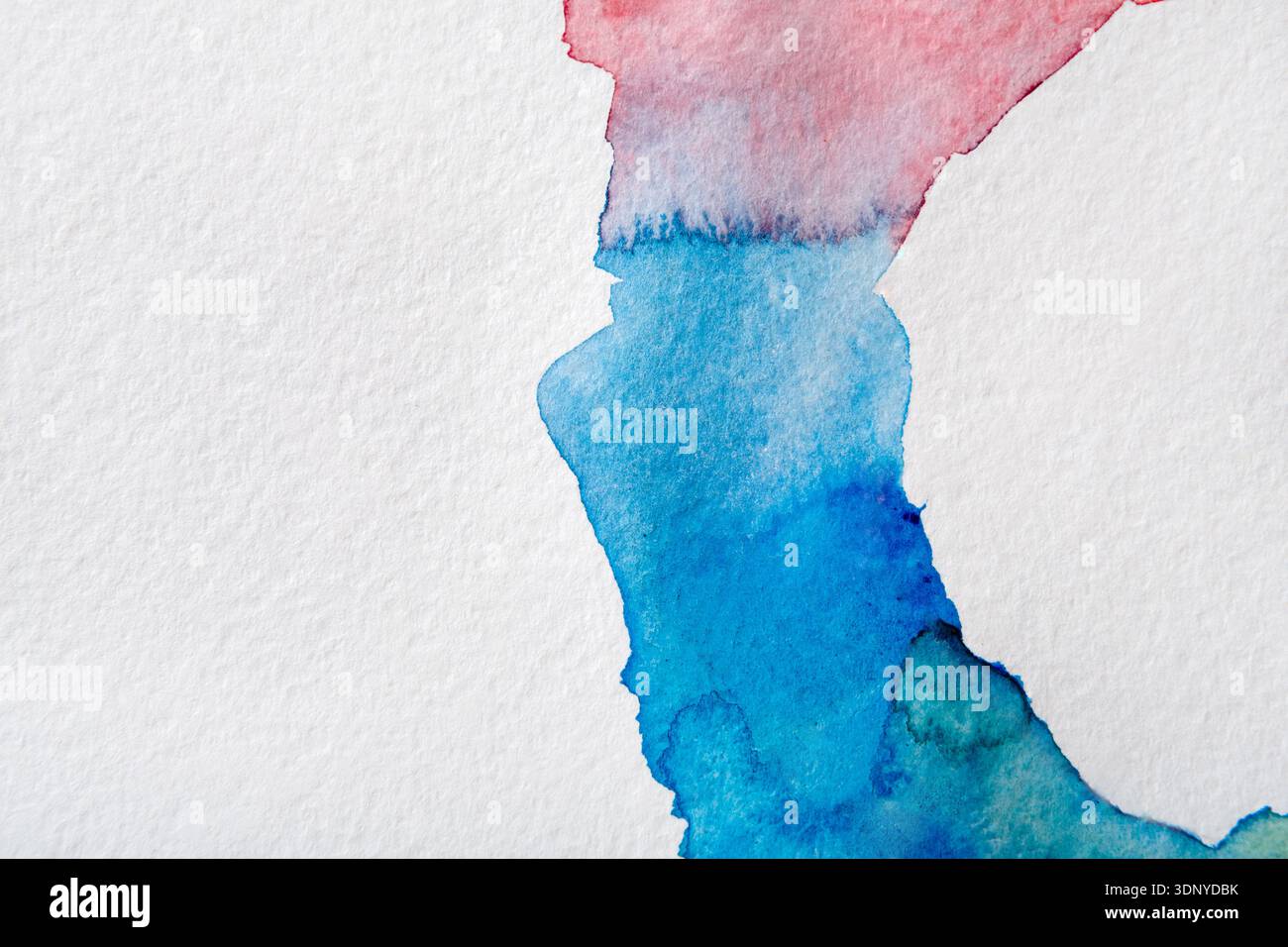 Abstrakte Aquarellflecken gemalte Textur Hintergrund Stockfoto