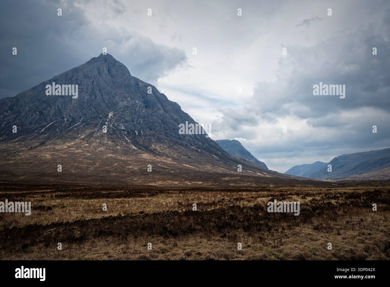 1021 Meter Buachaille Etive Mòr nahe Glen Etive Schottland, Großbritannien Stockfoto