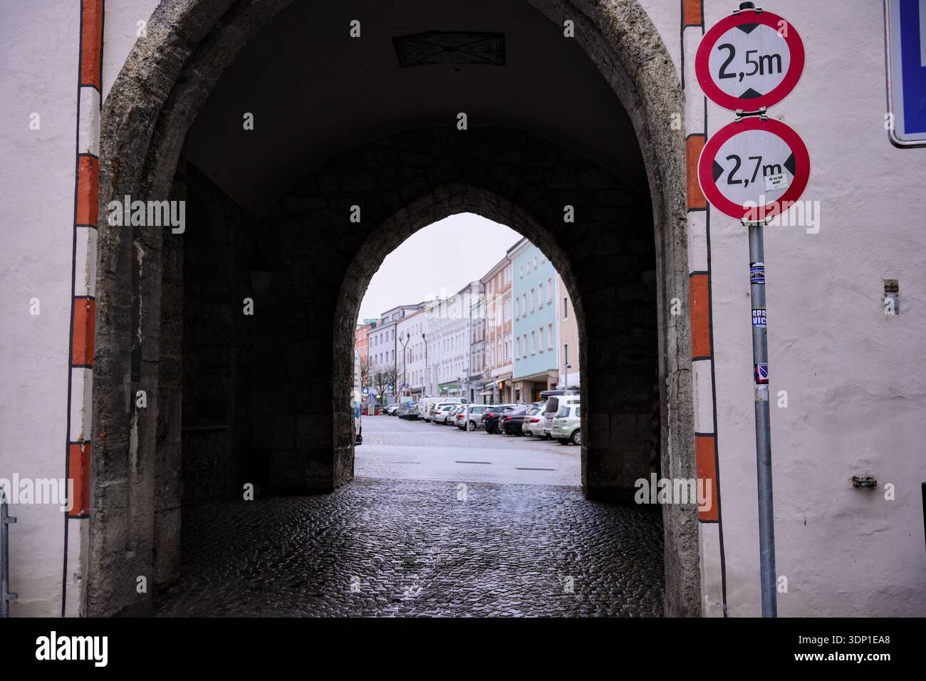 Steinbogentunnel Rahmenstraße Oberoosterreich Österreich 16. Januar 2025 Stockfoto