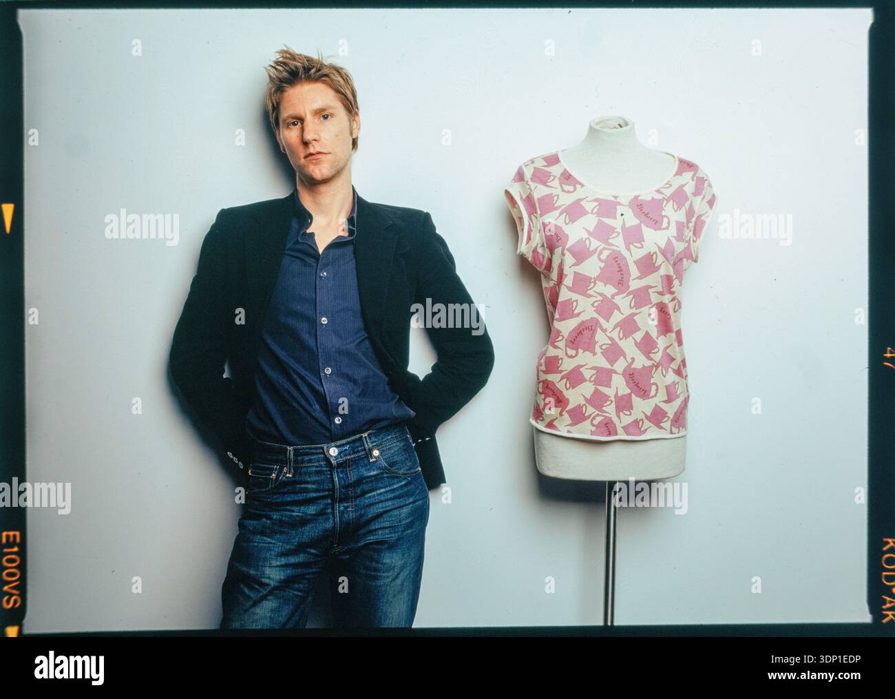 Porträt von Christopher Paul Bailey CBE, britischer Modedesigner und ehemaliger Präsident und Chief Creative Officer von Burberry, Mai 2001 Stockfoto