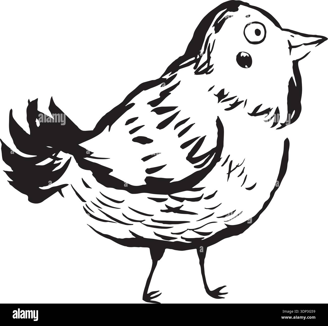 Vektor-Illustration eines niedlichen Vogels Stock Vektor