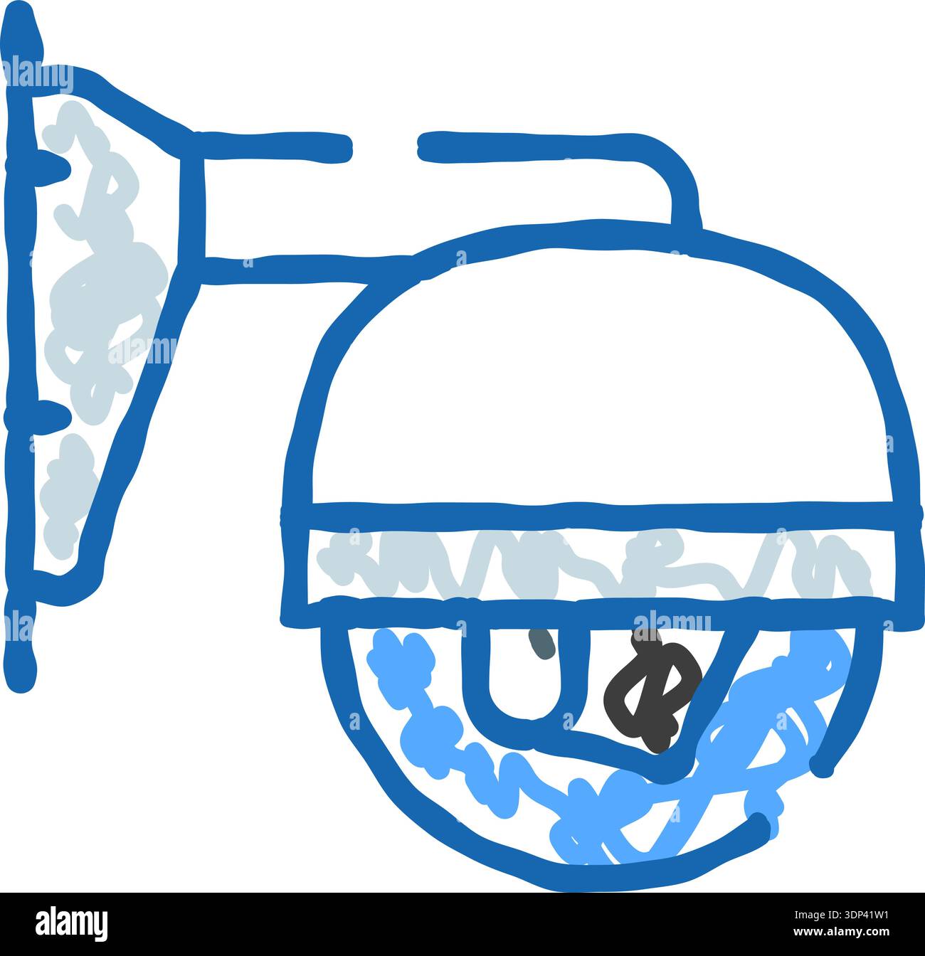 Überwachungssystem-Symbol für Überwachungskameras Stock Vektor