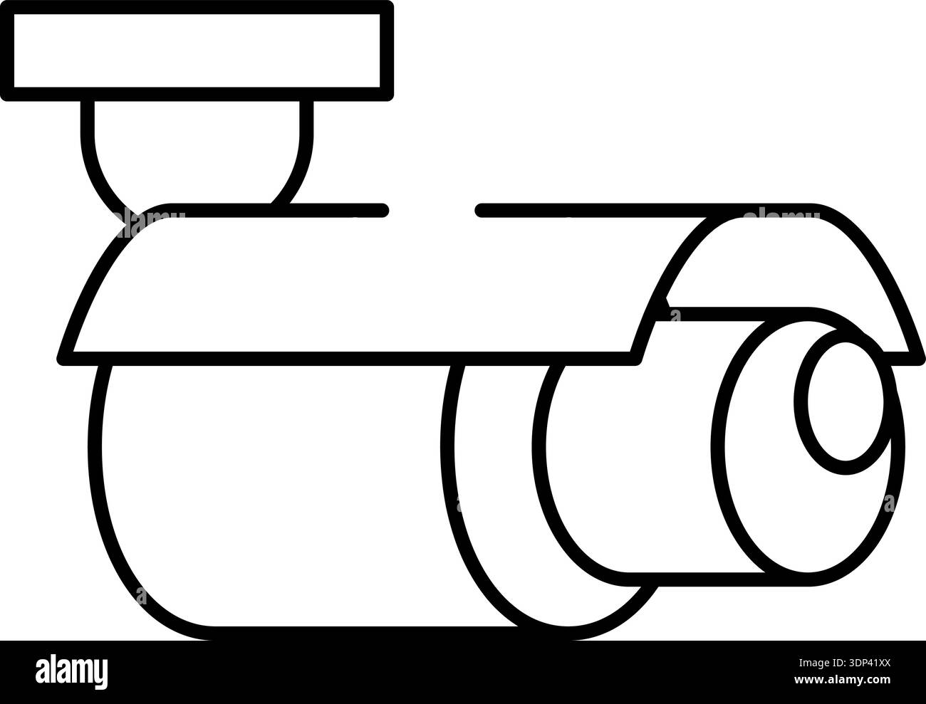 Überwachungssymbol für Überwachungskamerasystem Stock Vektor