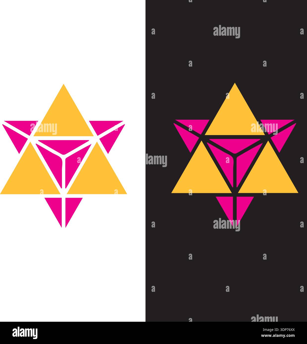 3-Sterne-Logo-Design neues modernes Logo-Design Stock Vektor