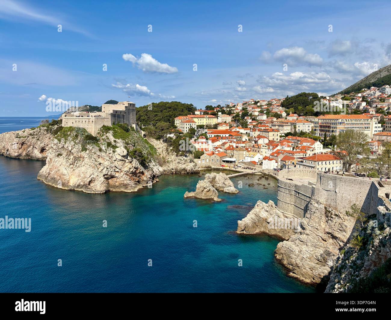 Dubrovnik Stadt, Dubrovnik Grad, Altstadt, Kroatien, Europa 2025 - Smartphone-aufgenommenes Stockfoto