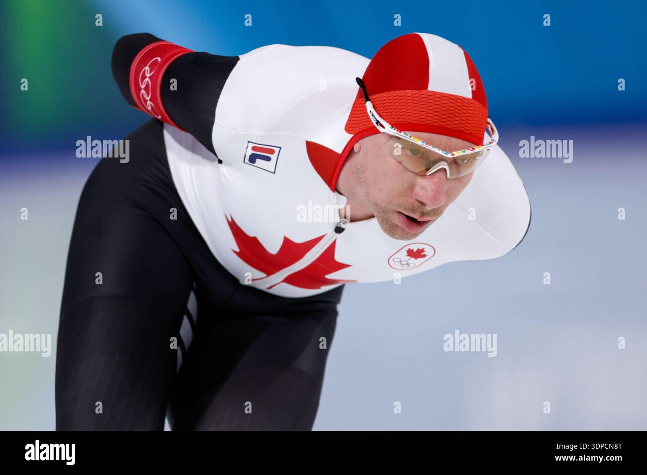 Mailand, Italien. Februar 2026. MAILAND, ITALIEN - 13. FEBRUAR: Ted-Jan Bloemen aus Kanada in einer Trainingseinheit während des 7. Tages des SpeedSkating - Milano Cortina 2026 Olympische Winterspiele im Milano SpeedSkating Stadium am 13. Februar 2026 in Mailand, Italien. (Foto: Joris Verwijst/BSR Agency) Credit: BSR Agency/Alamy Live News Stockfoto