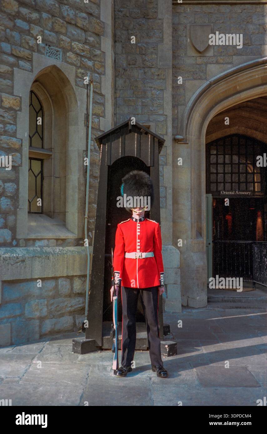 Queen's Guard. Schloss Windsor. Berkshire, England Stockfoto