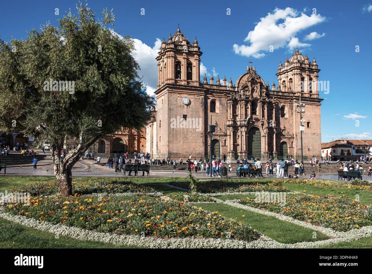 Kathedrale, Plaza de Armas, Cuzco, Peru Stockfoto