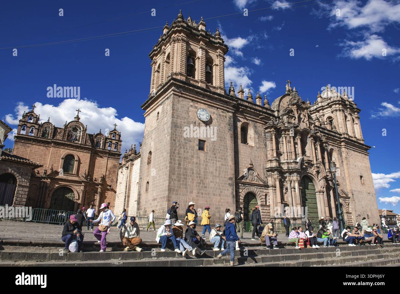 Kathedrale, Plaza de Armas, Cuzco, Peru Stockfoto