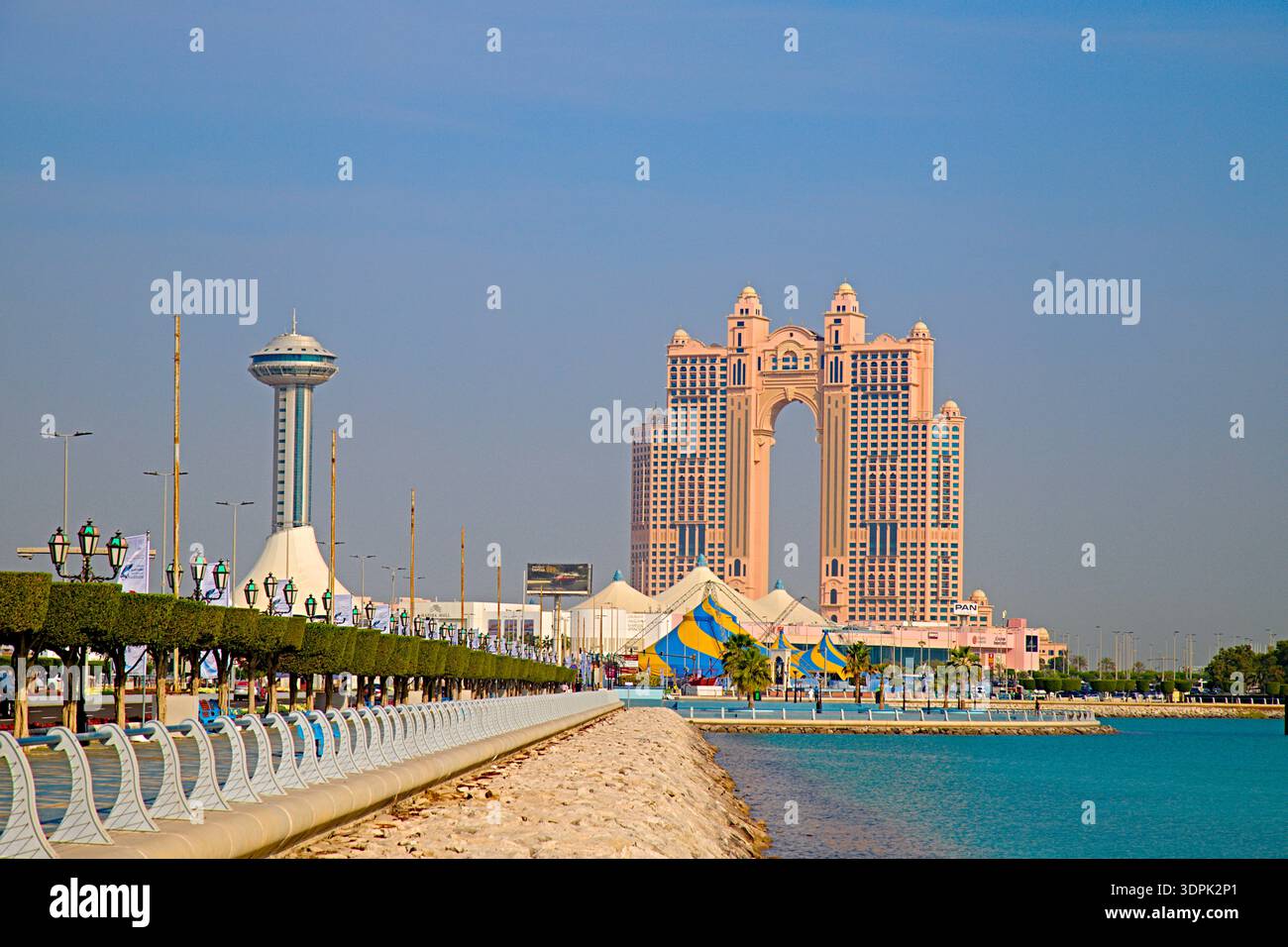 Vereinigte Arabische Emirate, Abu Dhabi, Breakwater, Rixos Marina Hotel, Stockfoto