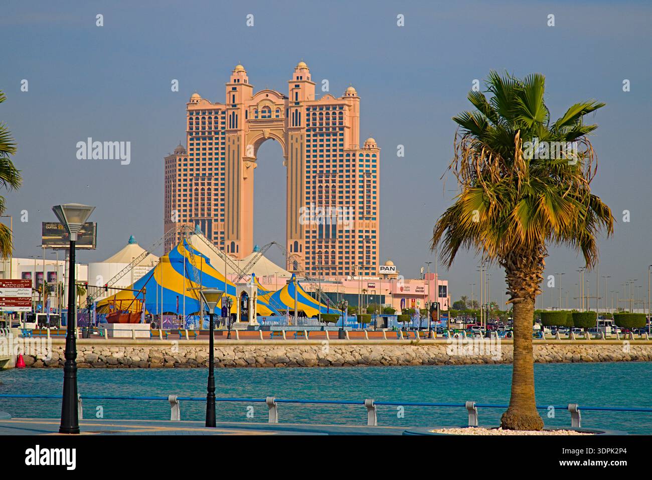 Vereinigte Arabische Emirate, Abu Dhabi, Breakwater, Rixos Marina Hotel, Stockfoto