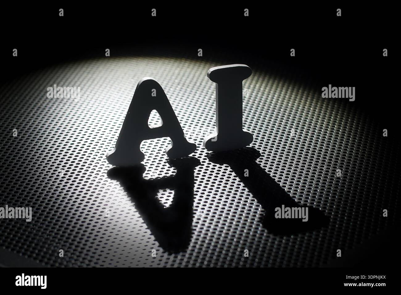 Das Konzept der künstlichen Intelligenz. Stockfoto