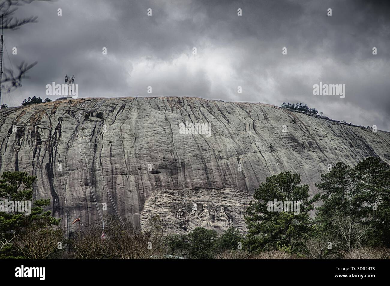 Blick auf den Steinberg in der Nähe von atlanta georgia usa Stockfoto