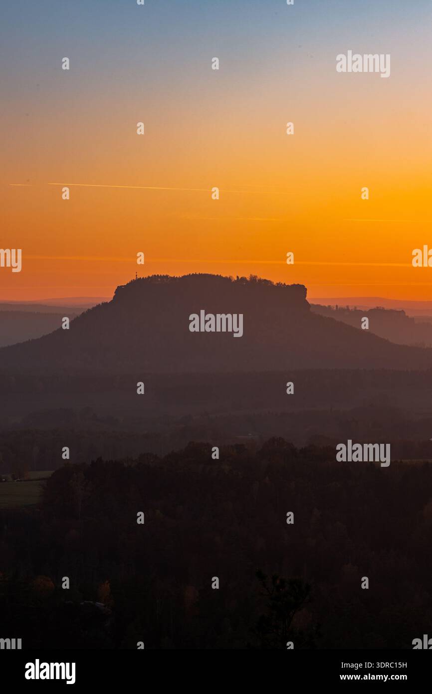 Herbsteindrücke aus der Sächsischen Schweiz Stockfoto